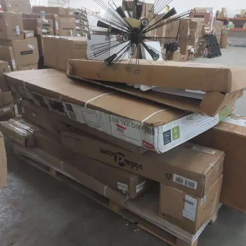 PALLET CONTAINING A LARGE QUANTITY OF ASSORTED FURNITURE PARTS ECT