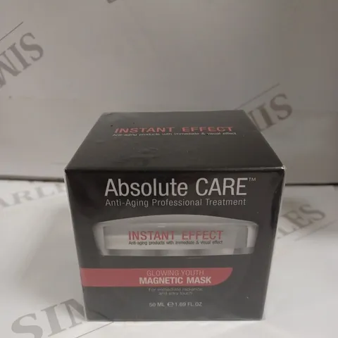 BOXED SEALED ABSOLUTE CARE INSTANT EFFECT GLOWING YOUTH MAGNETIC MASK