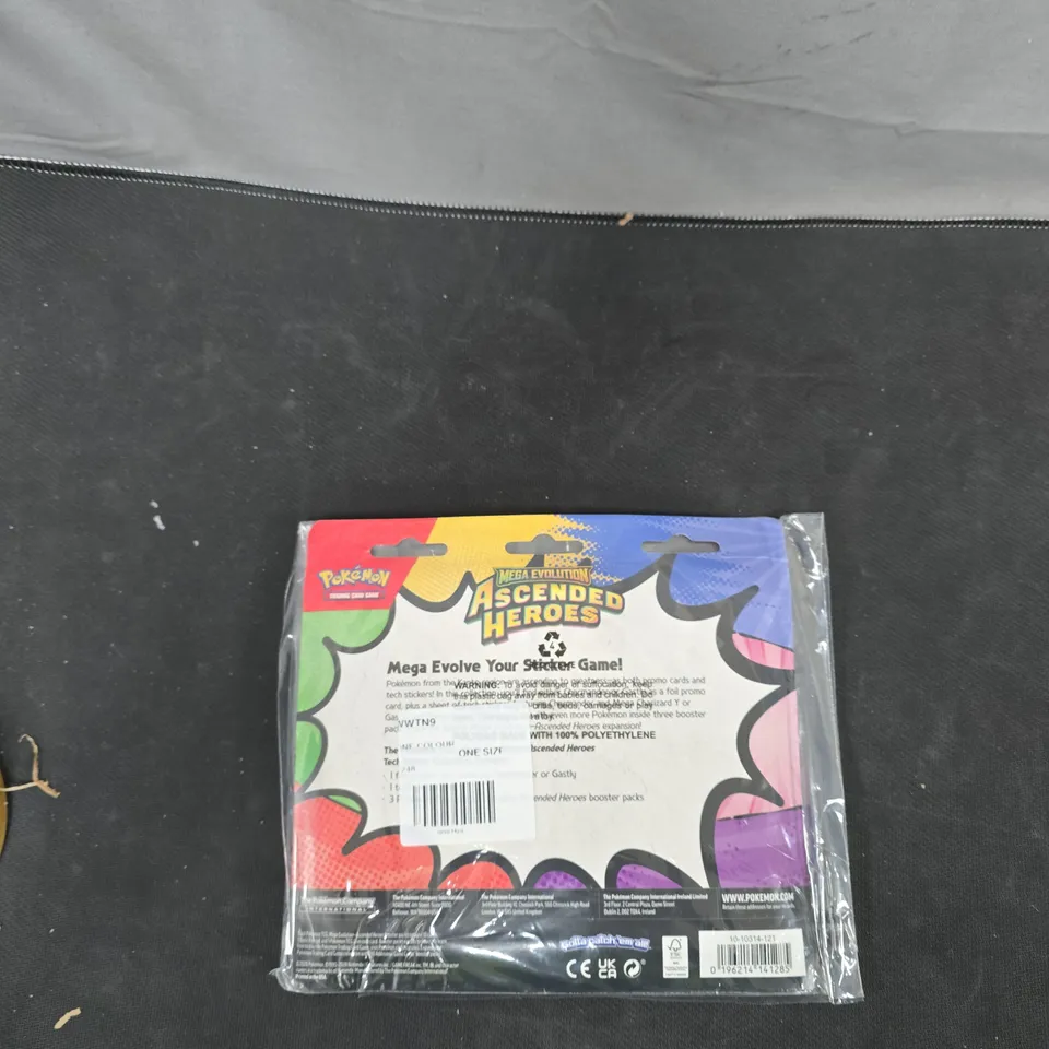 POKEMON STICKER COLLECTIONS: TECH STICKER COLLECTION + MEGA EVOLUTION ASCENDED HEROES –