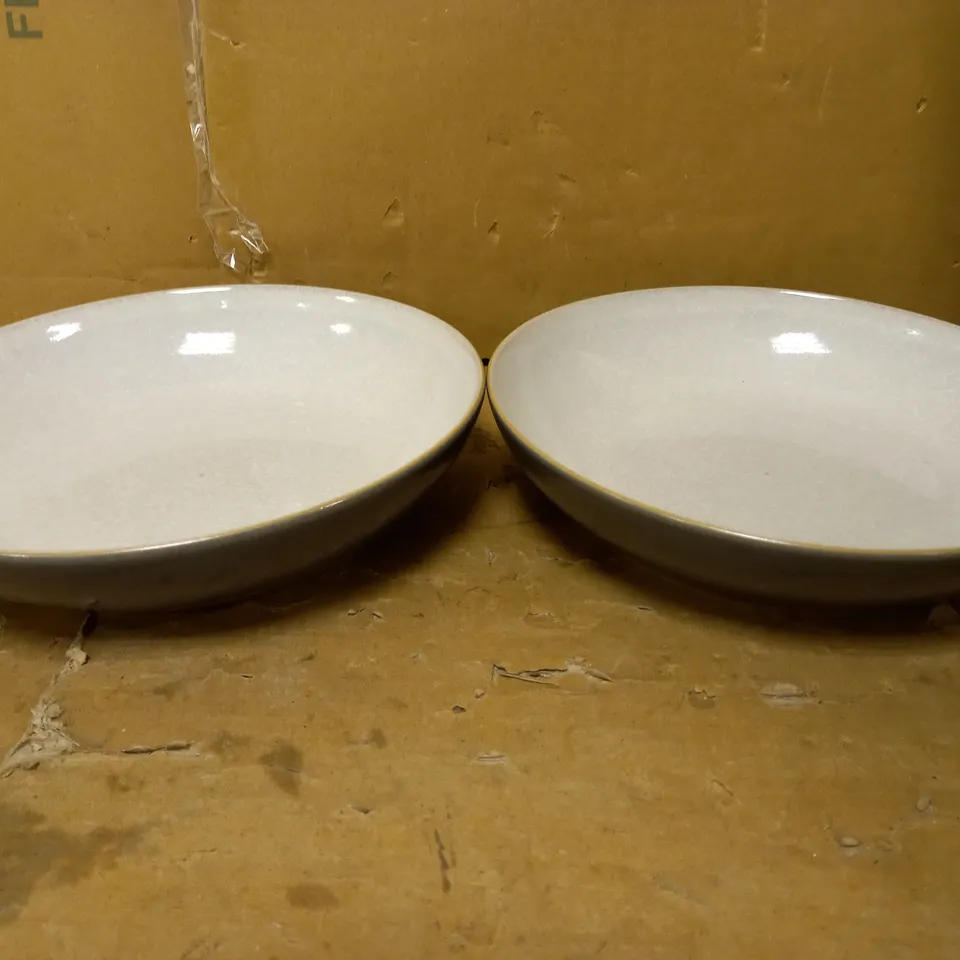 DENBY 416040044 ELEMENTS FOSSIL GREY PASTA BOWL SET