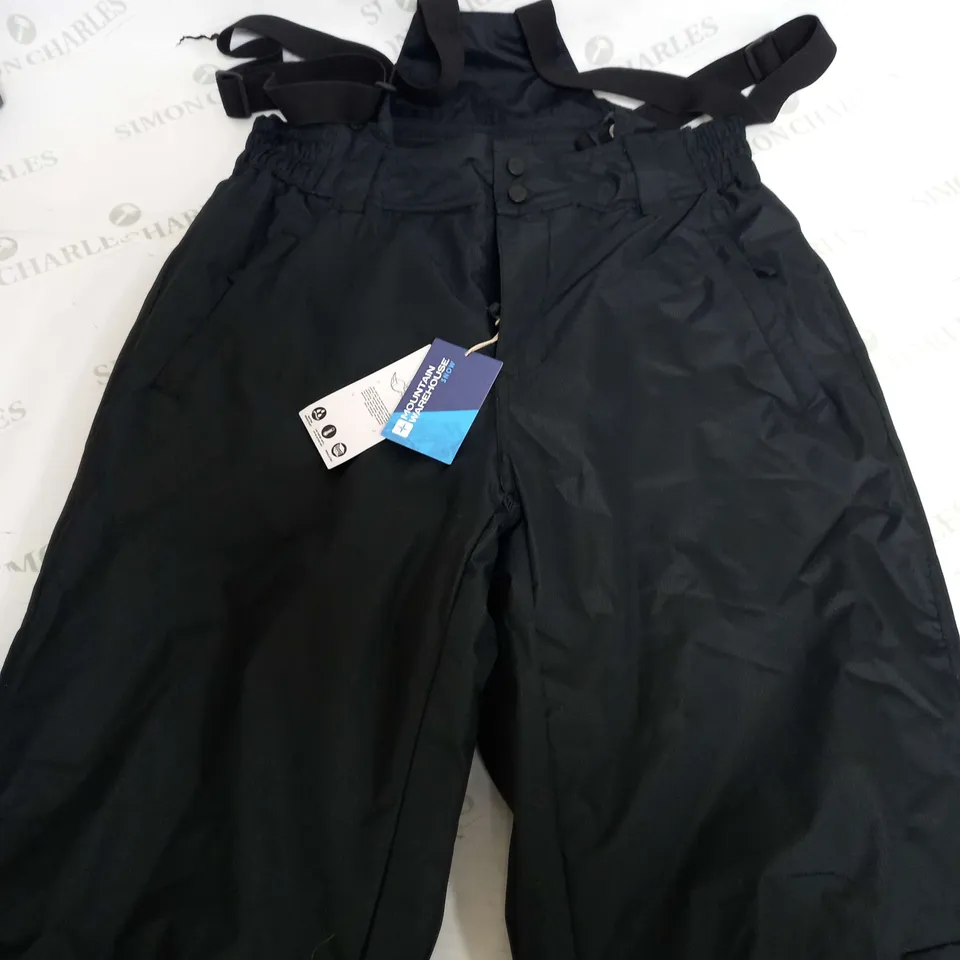 MOUNTAIN WAREHOUSE SNOW DUSK II SKI PANTS IN BLACK - MEDIUM