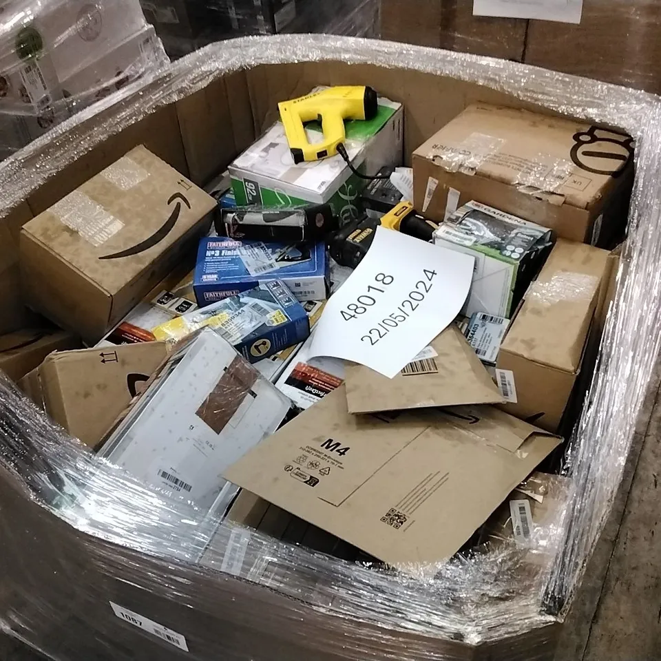 PALLET OF APPROXIMATELY 56 UNPROCESSED RAW RETURN HOUSEHOLD AND ELECTRICAL GOODS TO INCLUDE;