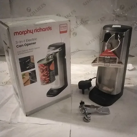 BOXED MORPHY RICHARDS 3IN1 ELECTRIC CAN OPENER 