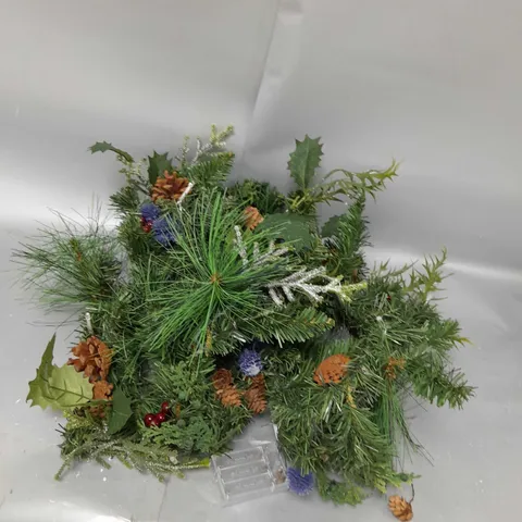 BLUE THISTLE PRE LIT GARLAND