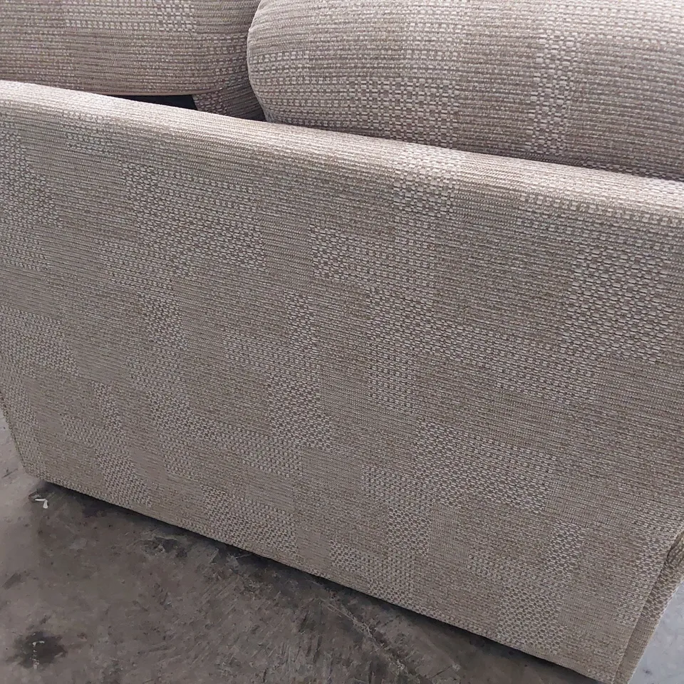 QUALITY BRITISH DESIGNER G PLAN AVON SMALL TWO SEATER SOFA FARO SAND FABRIC 