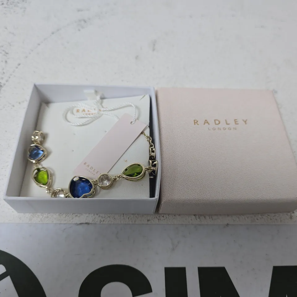 RADLEY LONDON BRACELET WITH MULTICOLOUR STONES - BOXED