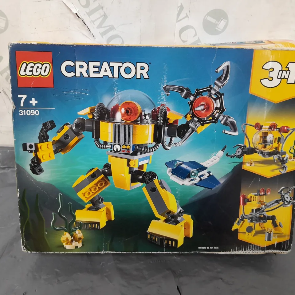 BOXED LEGO CREATOR: UNDERWATER ROBOT (31090)