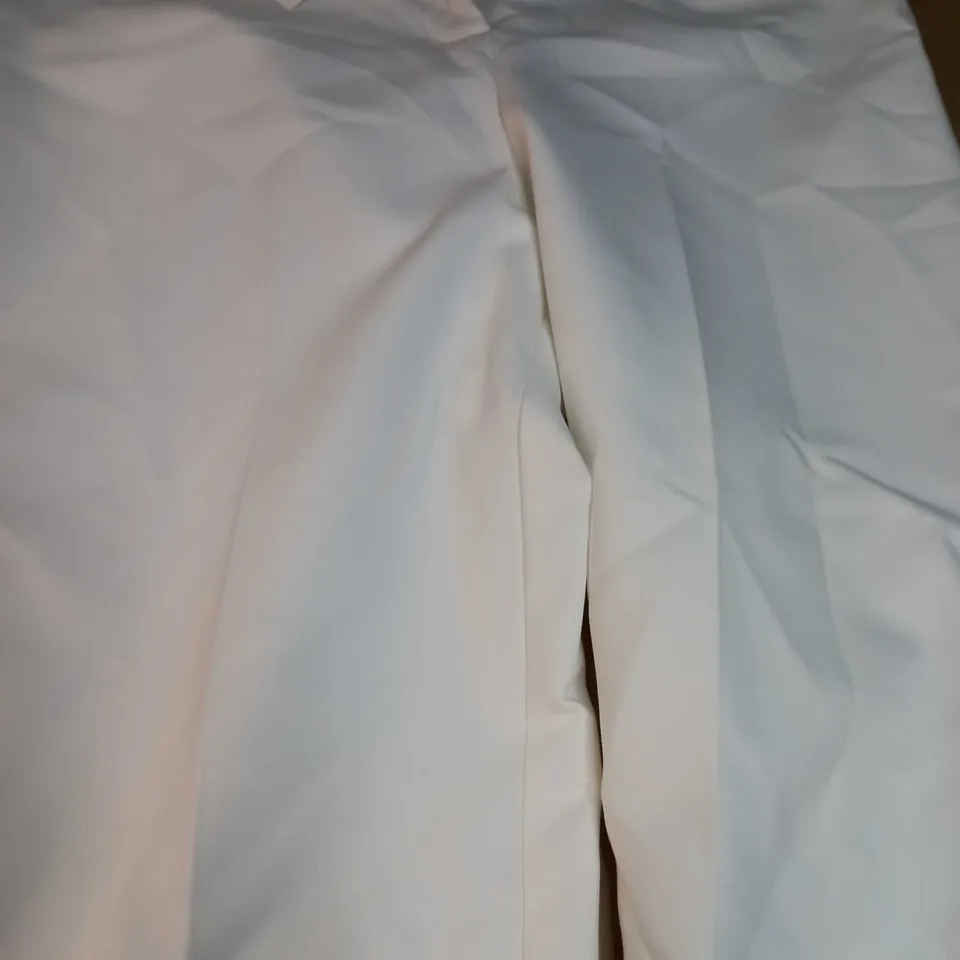 ZARA WHITE WOMENS SUIT TROUSERS - MEDIUM