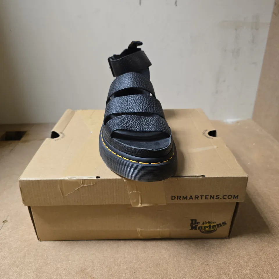BOXED PAIR OF DR. MARTENS BLAIRE SANDALS – BLACK, UK 6