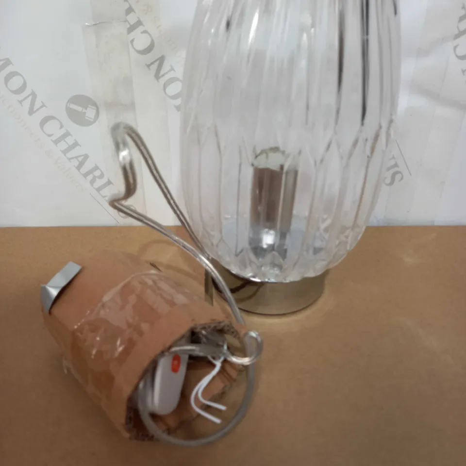 EMMA RIBBED TOUCH TABLE LAMP RRP £34