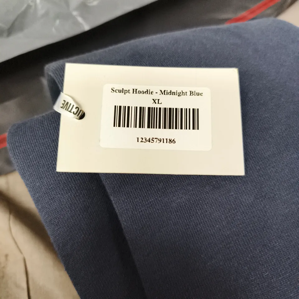 DESTRUCTIVE HOODIE – SCULPT HOODIE MIDNIGHT BLUE, SIZE XL