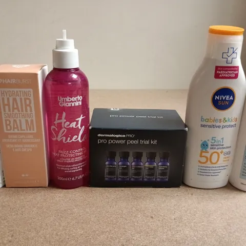 APPROXIMATELY 15 ASSORTED HEALTH & BEAUTY PRODUCTS TO INCLUDE NIVEA SUN , UMBERTO GIANNINI AND KANZEN