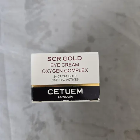 SCR GOLD EYE CREAM OXYGEN COMPLEX – 24 CARAT GOLD, CETUEM LONDON 
