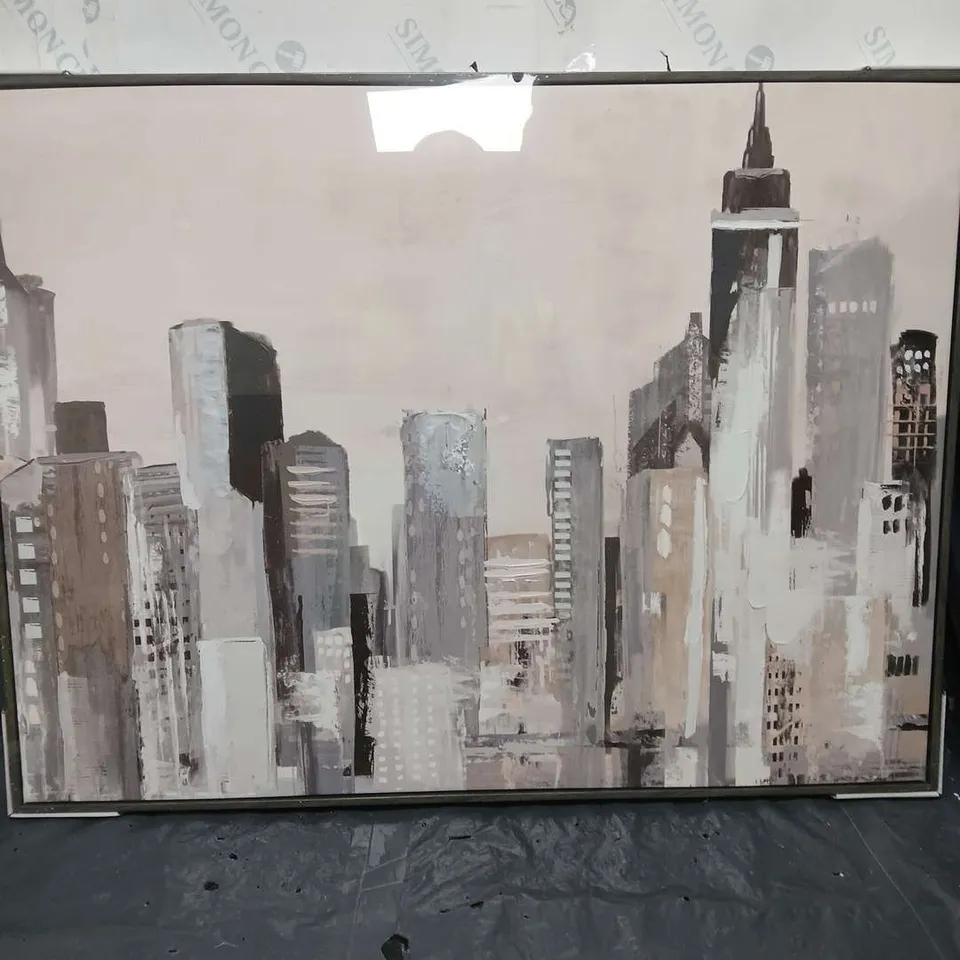 BOXED CITYSCAPE FRAMED ART PRINT