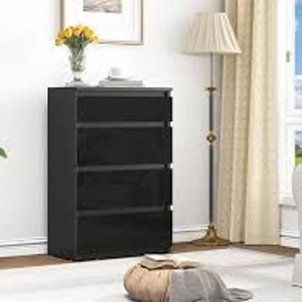 BOXED METRO LANE 4 DRAWER CHEST OF DRAWERS (1 BOX)