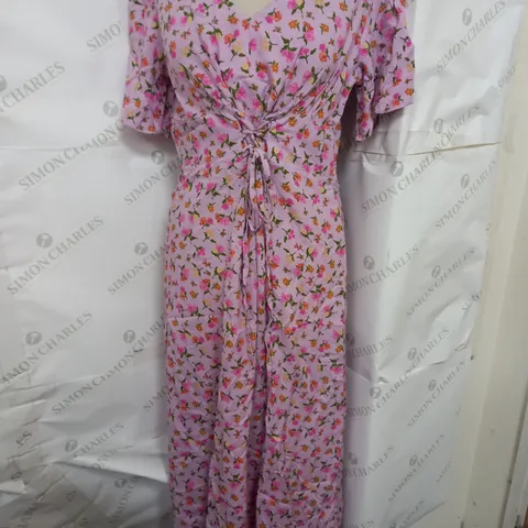 NOBODY'S CHILD BEATRICE MIDI DRESS IN PURPLE SIZE 12