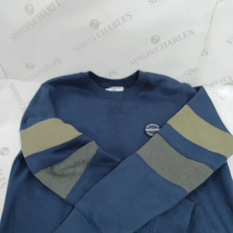 LAMBRETTA LONG SLEEVE SWEATSHIRT IN NAVY - SIZE UNSPECIFIED