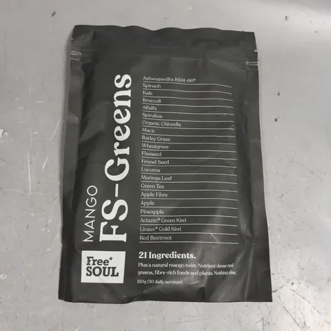 SEALED FREE SOUL FS-GREENS - MANGO - 150G