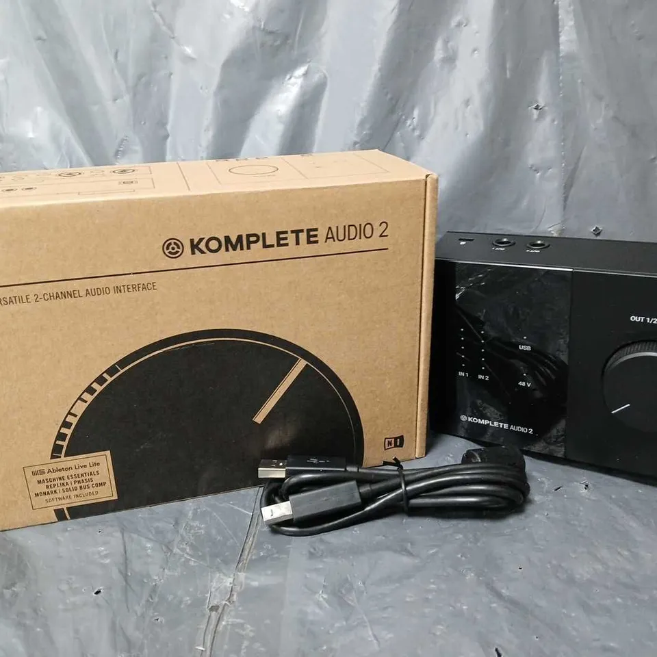 BOXED NATIVE INSTRUMENTS KOMPLETE AUDIO 2 USB AUDIO INTERFACE