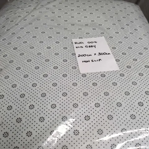 SEALED MID GREY SHAGGY RUG - 200CM X 300CM