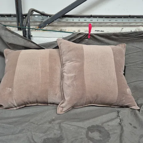 BHS CORD PANEL CUSHION TAUPE – 45 X 45 CM (SET OF 2)