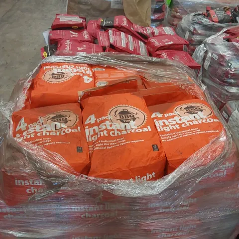 PALLET CONTAINING A LARGE QUANTITY OF CHARCOAL BRIQUETTE BAGS 