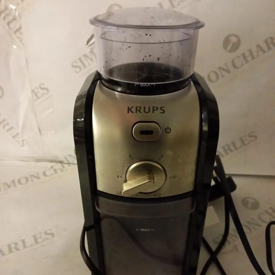 KRUPS EXPERT BURR GRINDER FOR COFFEE BEANS
