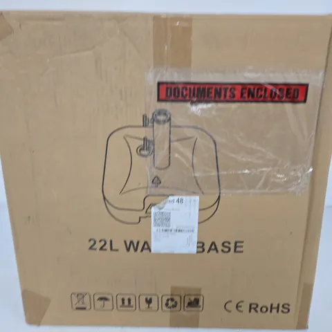 22L WATER BASE FOR STAND – BOXED