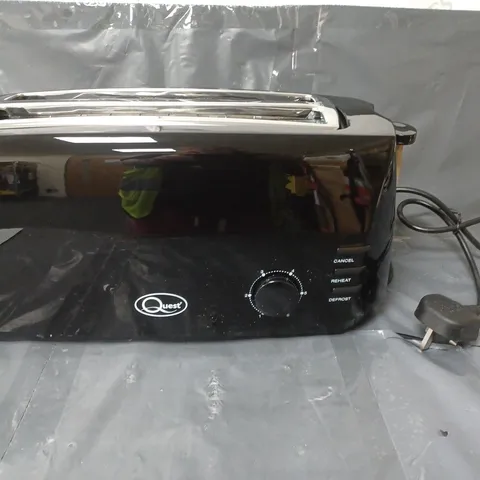 QUEST FOUR SLICE TOASTER BLACK