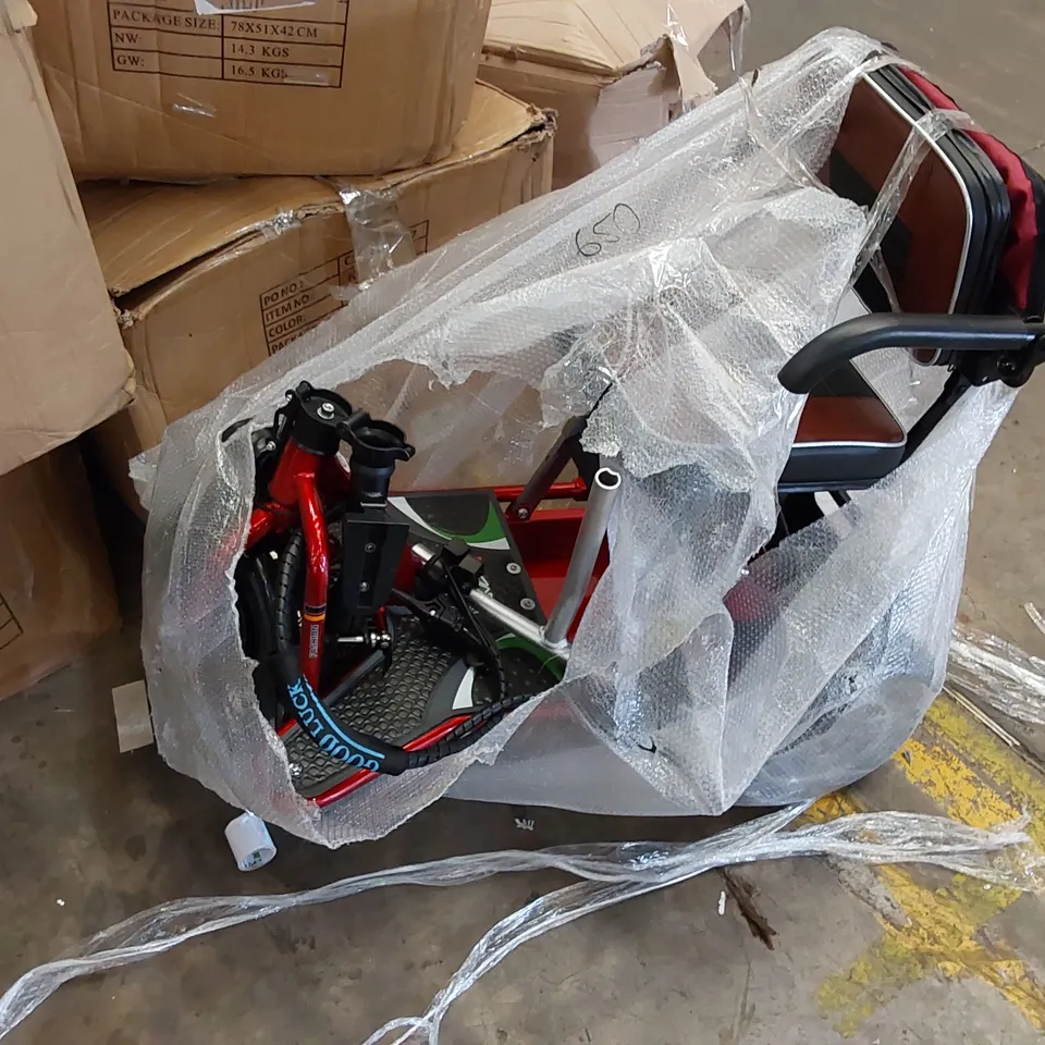 RED ELECTRIC MOBILITY SCOOTER (1 ITEM)
