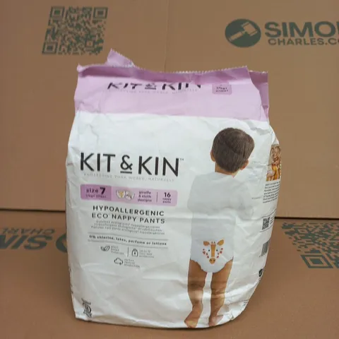 KIT & KIN HYPOALLERGENIC ECO NAPPY PANTS – SIZE 7