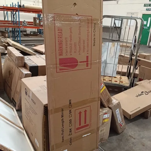 BOXED FULL LENGTH MIRROR - BLACK (1 BOX)