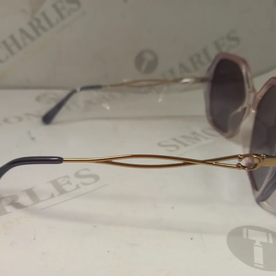 COACH GRADIENT TRANSPARENT HEXAGONAL SUNGLASSES RRP £137