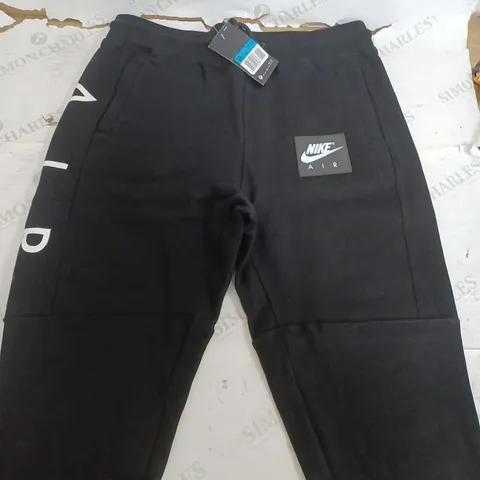 NIKE AIR BLACK TRACKSUIT PANTS - MEDIUM