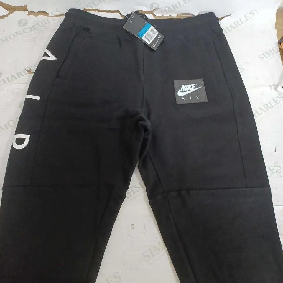 NIKE AIR BLACK TRACKSUIT PANTS - MEDIUM