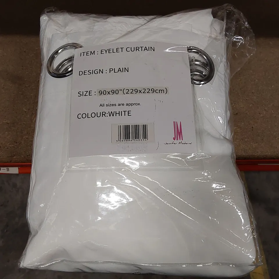BAGGED MALENE POLYESTER SHEER GROMMET/EYELET CURTAIN PAIR - 229 X 229CM (1 ITEM)