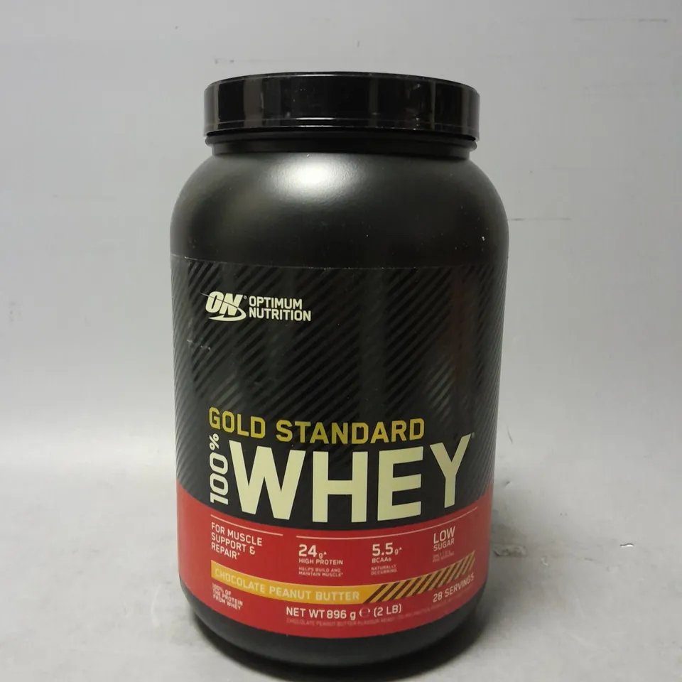 ON OPTIMUM NUTRITION GOLD STANDARD WHEY CHOCOLATE PEANUT BUTTER - 896G