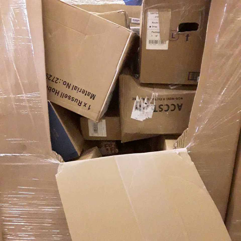 PALLET OF ASSORTED PRODUCTS TO INCLUDE; TOILET SEAT - CLEAR UMBRELLA- GABBITGOO WINDOW FILM ECT