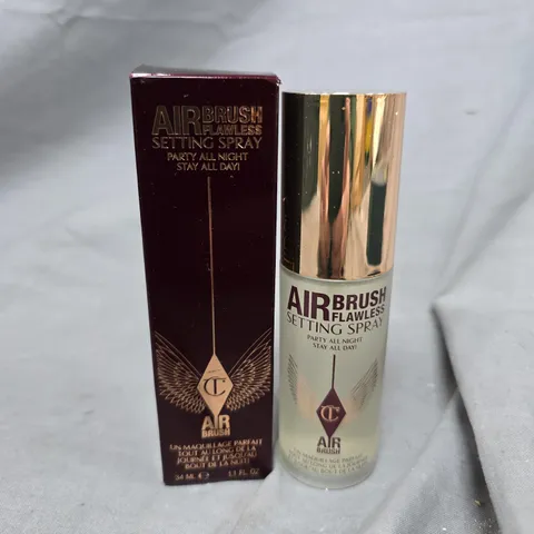 BOXED CHARLOTTE TILBURY AIR BRUSH FLAWLESS SETTING SPRAY (34ML)