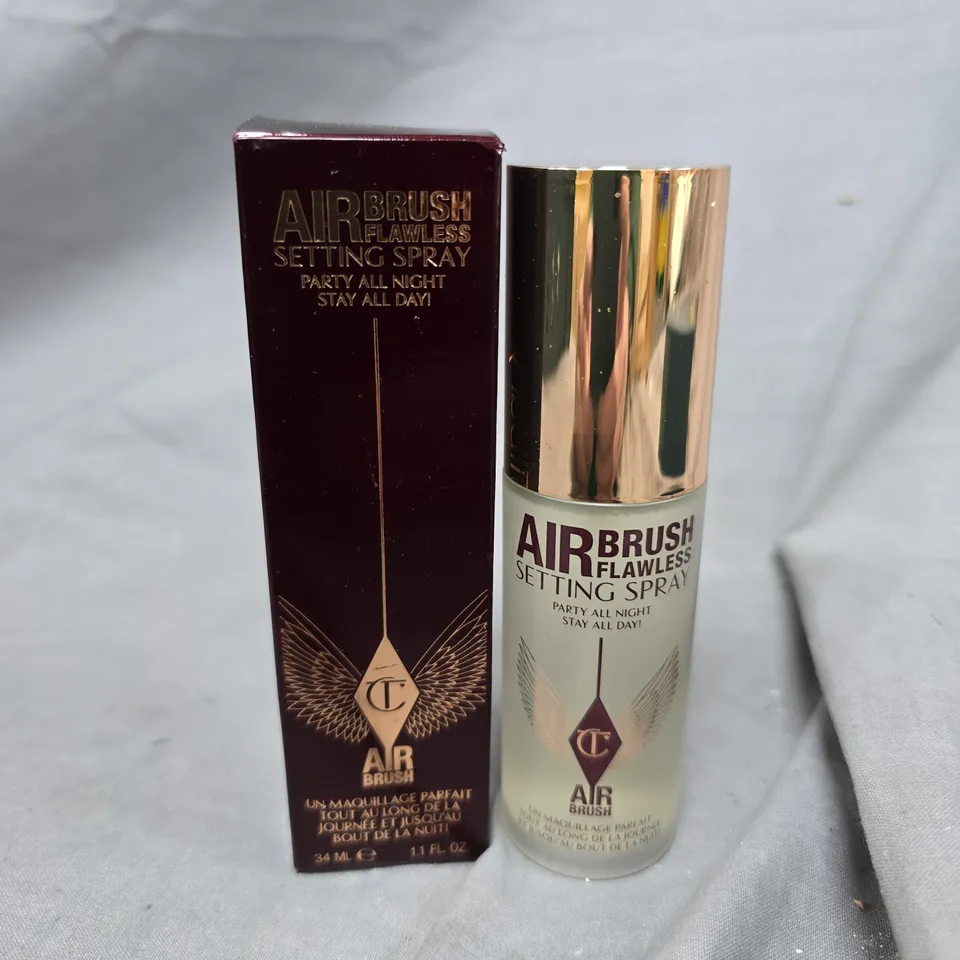 BOXED CHARLOTTE TILBURY AIR BRUSH FLAWLESS SETTING SPRAY (34ML)