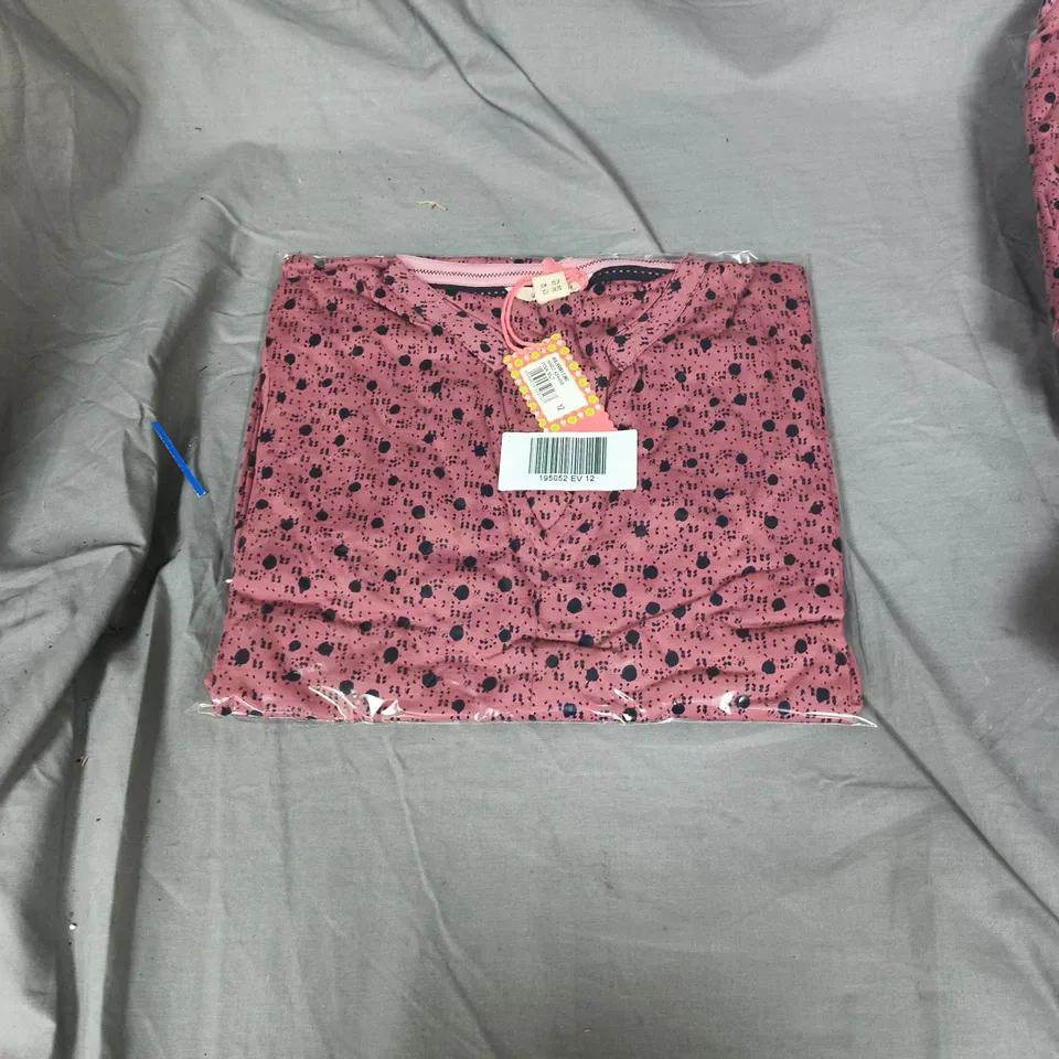 APPROXIMATELY 5 X WHITE STUFF PINK IRIS JERSEY TUNIC – UK 12 (EU 40) SEALED