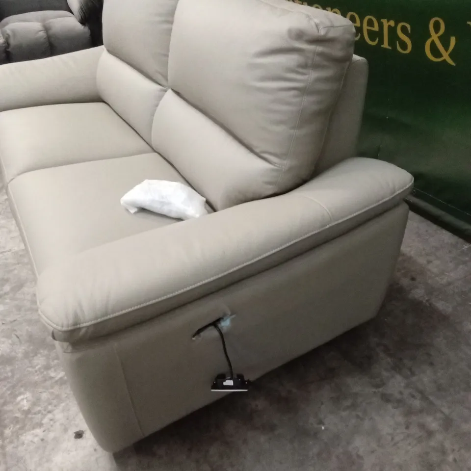 PAVILION 3 SEATER LEATHER/FAUX LEATHER POWER RECLINER SOFA