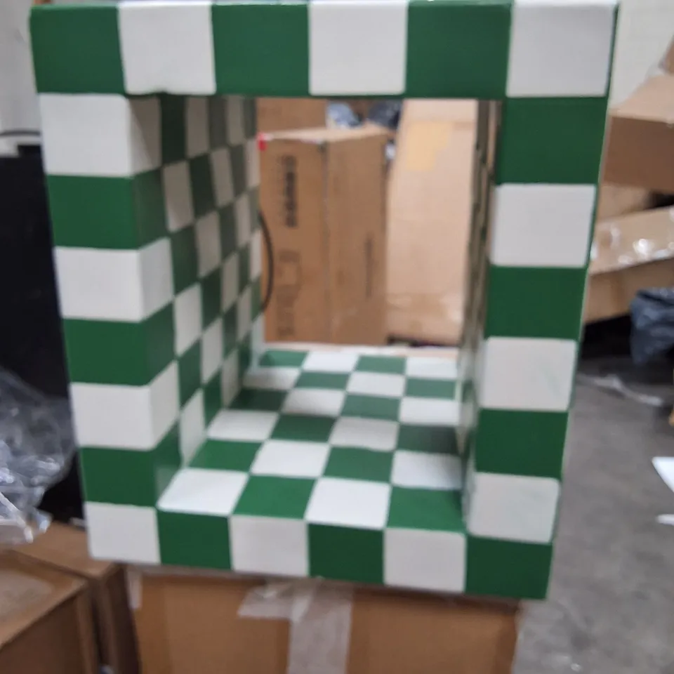 BOXED NEW GEORGE HOME GREEN TILE SIDE TABLE