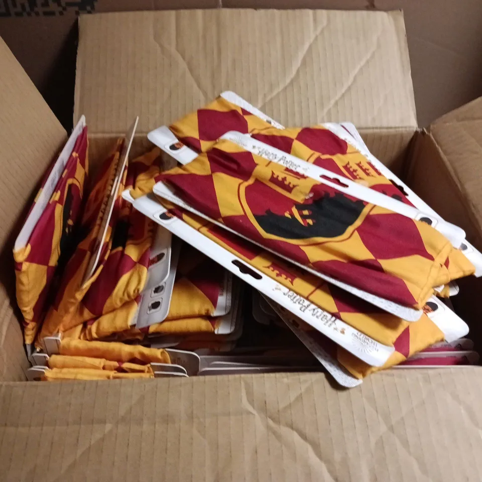 BOX: LARGE QUANTITY OF HARRY POTTER WIZARDING WORLD MULTI PURPOSE FACE COVERINGS