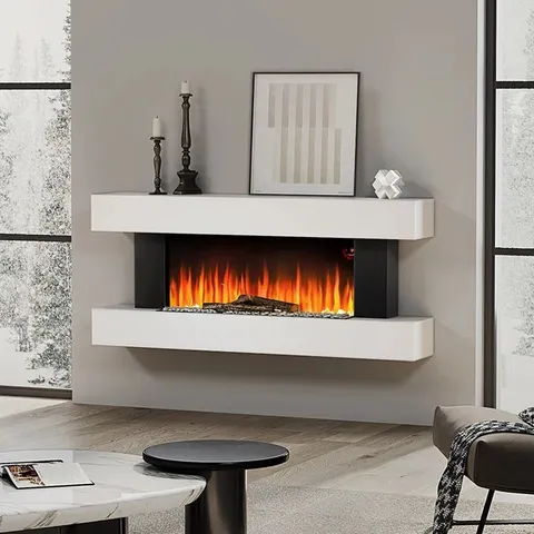 BOXED ADRIEL WADE LOGANBERRY 132CM W ELECTRIC FIRE (1 BOX)