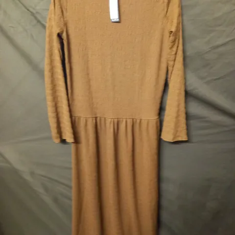 BOOHOO TEXTURED DROP HEM OVERSIZED MIDAXI SMOCK - UK 12