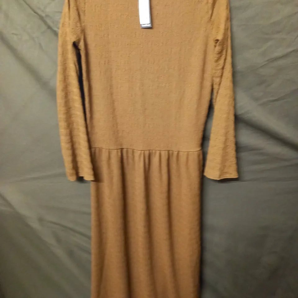 BOOHOO TEXTURED DROP HEM OVERSIZED MIDAXI SMOCK - UK 12