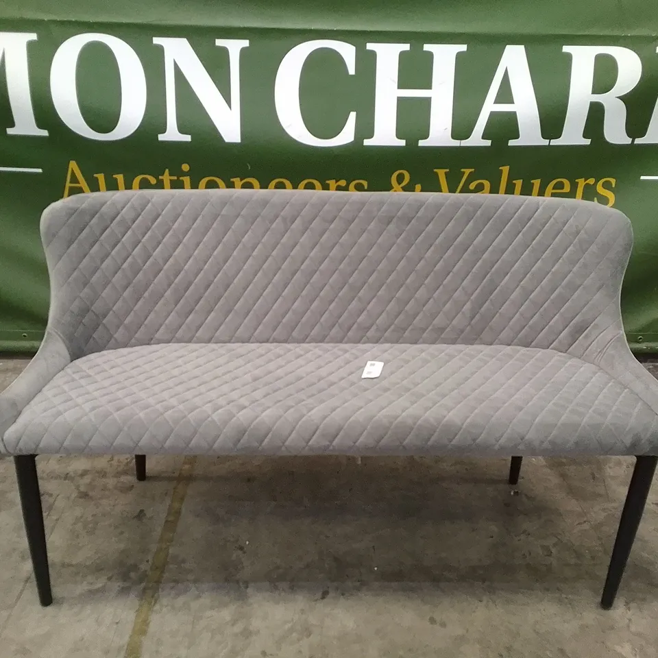 GREY FABRIC BENCH