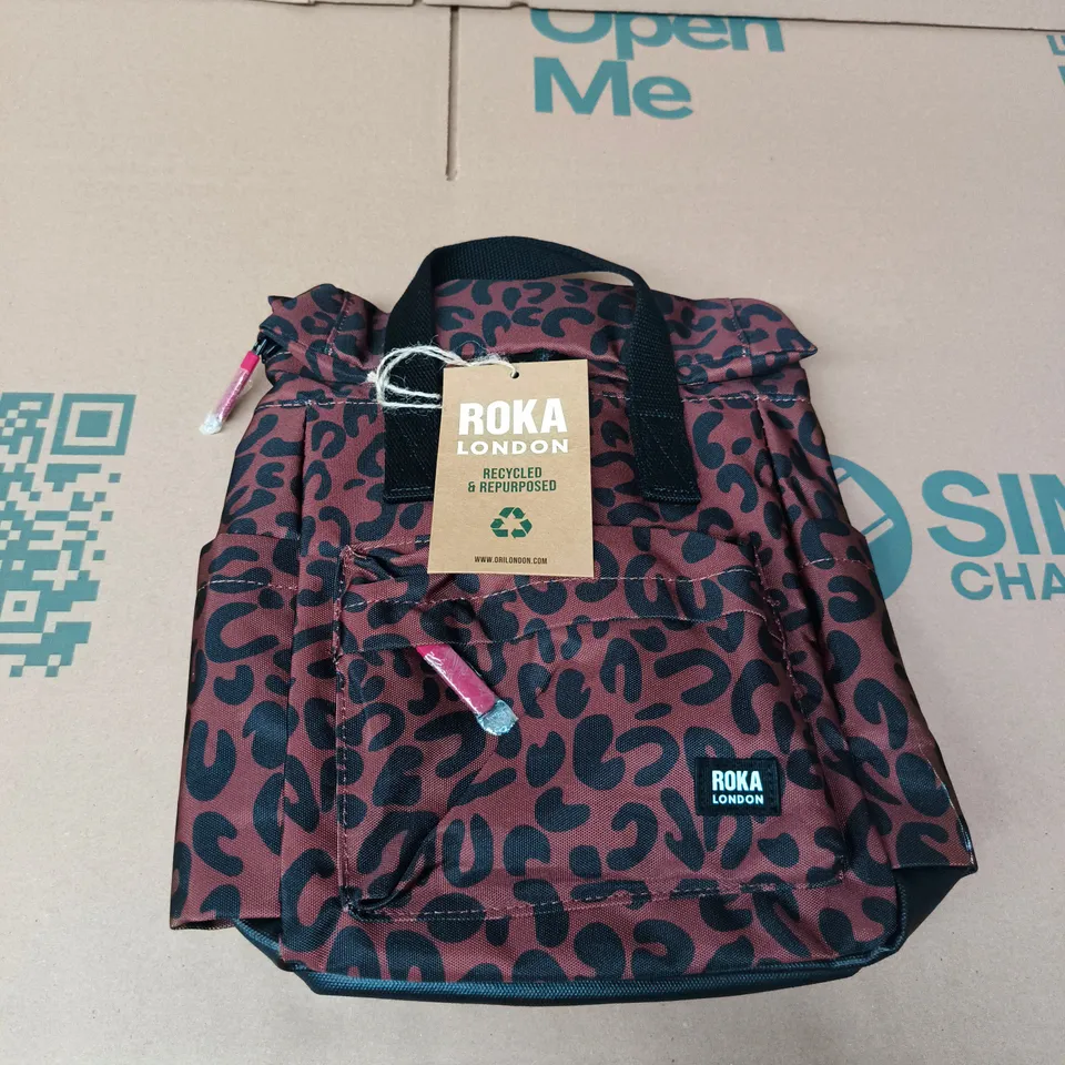 ROKA LONDON LEOPARD PRINT BAG – RECYCLED CANVAS