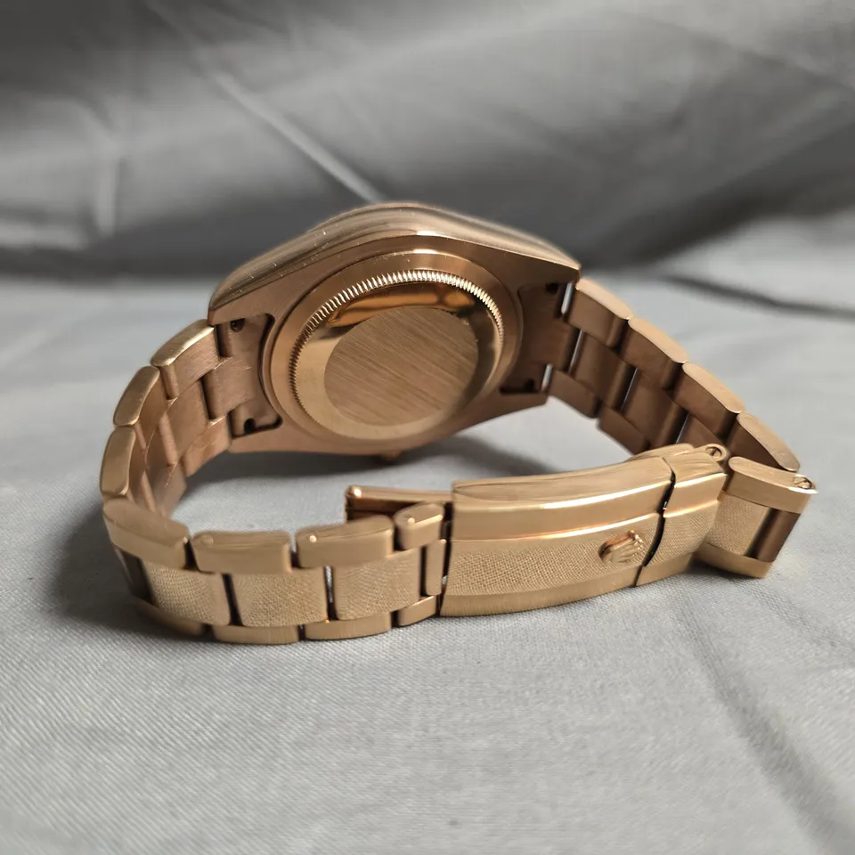 ROLEX SKY-DWELLER ROSE GOLD WITH BROWN DIAL – OYSTER BRACELET